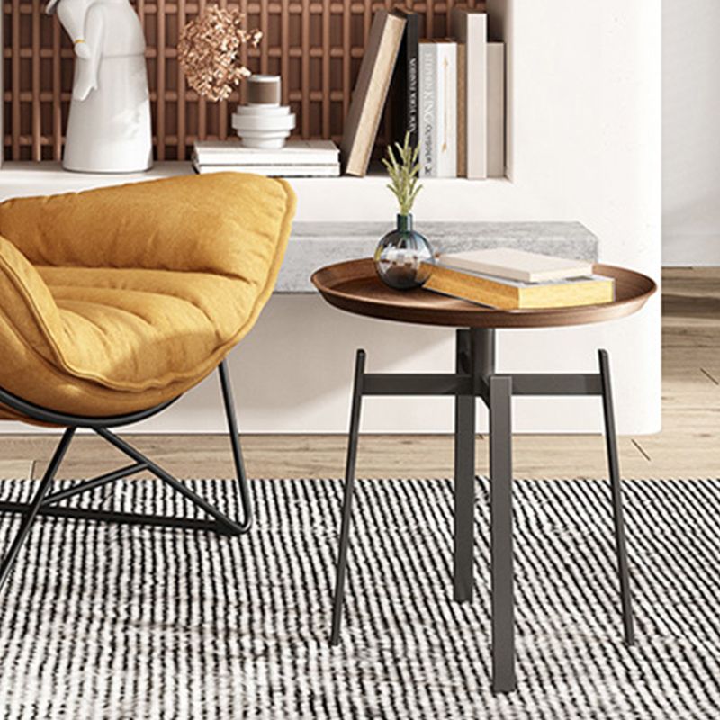 19.68 inch Tall Side Table Modern Metal Tray Top Side End Table