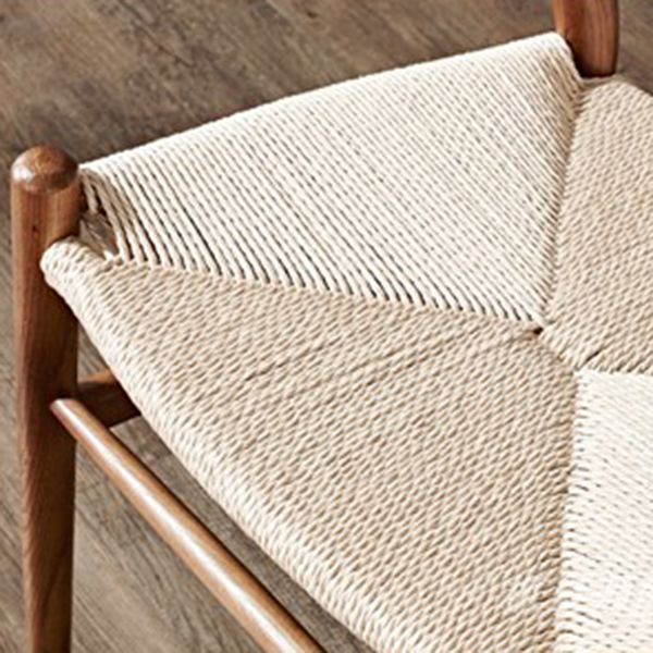 Sillas de comedor con brazo de estilo tradicional Sillones de comedor de madera de Wishbone de fresno