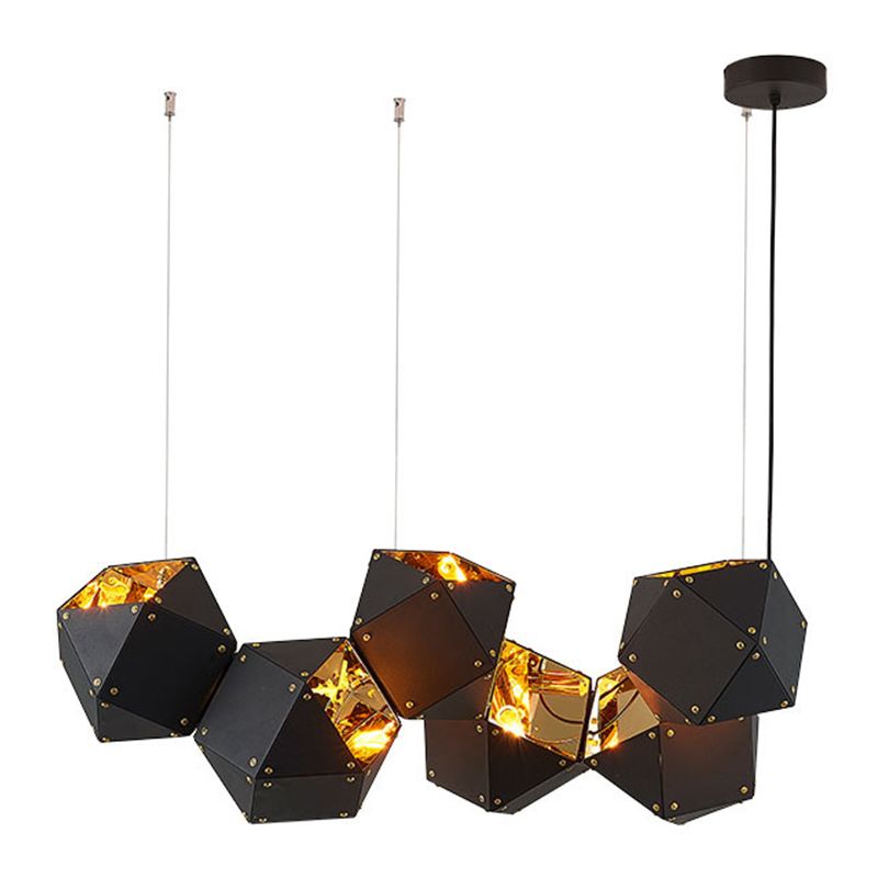 Modern Style Hanging Island Light Metal Dining Room Island Chandelier