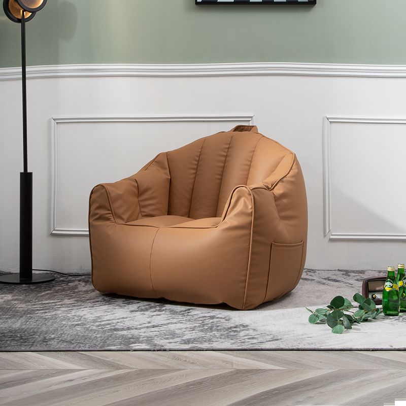 Sofá de almohada de almohada de cuero de piel sintética contemporánea Sofá de almohada cosida para apartamento para apartamento