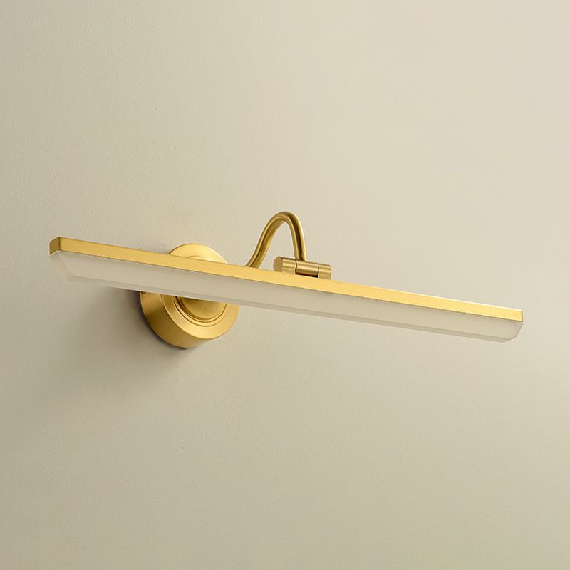 Metal Linear Wall Sconce Modern Multi Lights Mirror Wall Mount Light Fixture