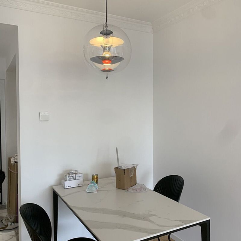 Lumière suspendue contemporaine Clear acrylique Shade Pending Lighting