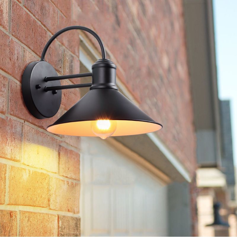 Metal Cone Wall Sconce Lighting Industrial Style 1 Light Wall Lamps
