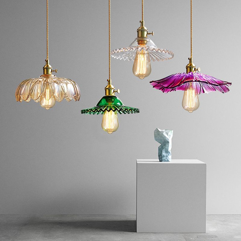 Modern Style Pendant Lighting Glass 1 Light Pendant Light for Bedroom