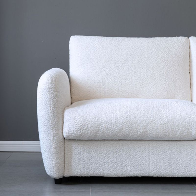 38" Wide Scandinavian Sofa Futon Foldable Upholstered Sleeper Sofa