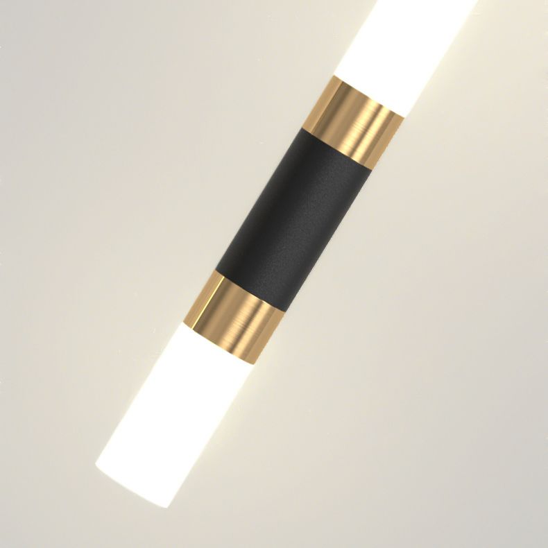 Multi Light Linear Wall Sconce Modern Style Metal Wall Lighting for Living Room