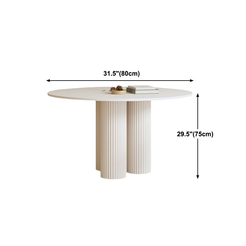 Round Stone Dining Table Contemporary Style Dining Room Collection for Dining Room