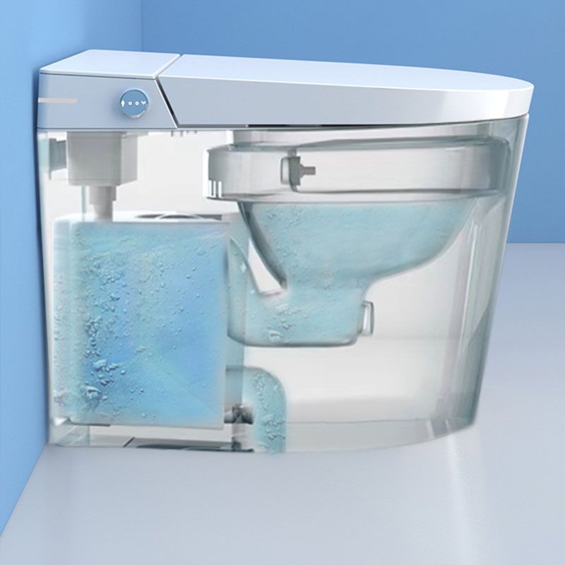 Contemporary Flush Toilet Floor Mounted One-Piece Toilet Porcelain Urine Toilet