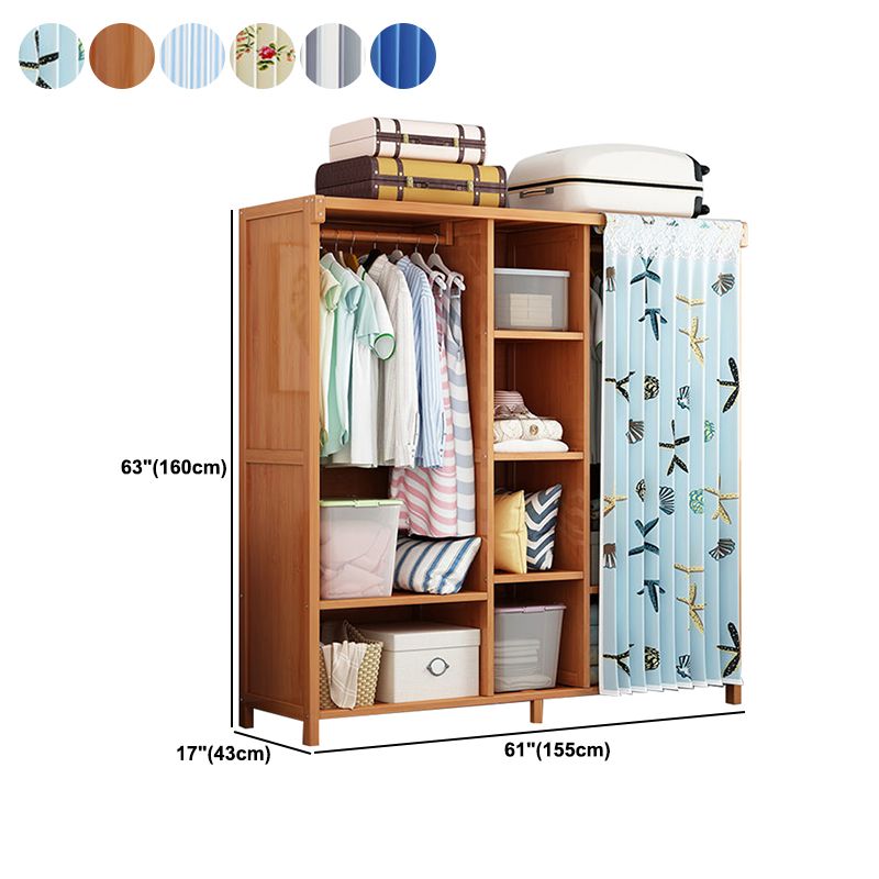 Rectangular Wardrobe Cabinet Modern Style Home Wooden Wardrobe Closet