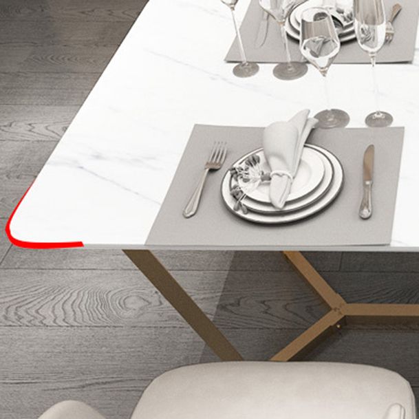 Contemporary Rectangle Table Set 1/2/5 Pieces Dining Set for Home