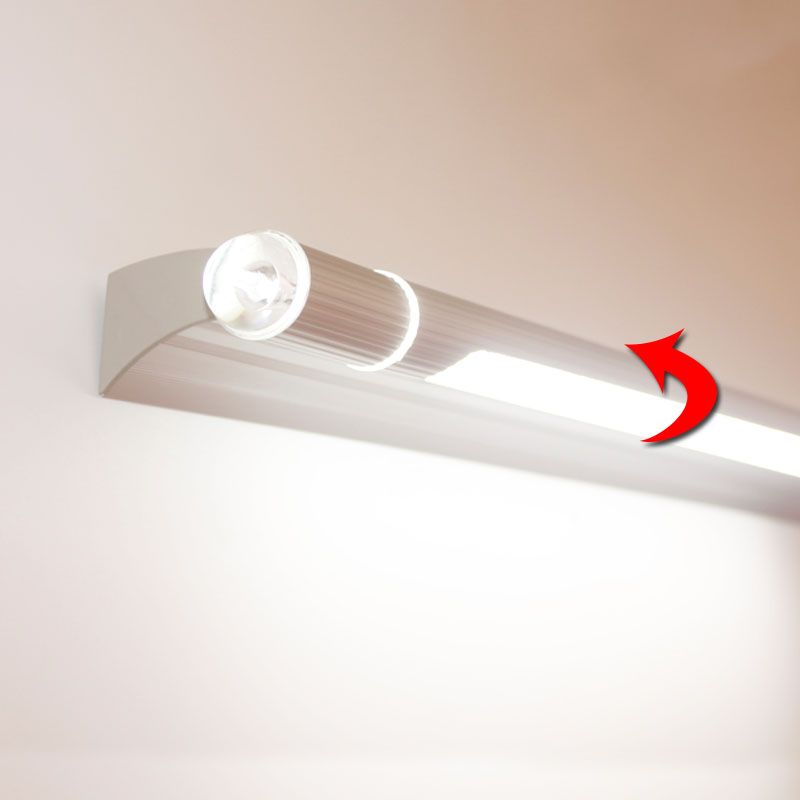 Lampe murale en aluminium argenté lampe à la vanité contemporaine des appliques lumineuses pour la salle de bain