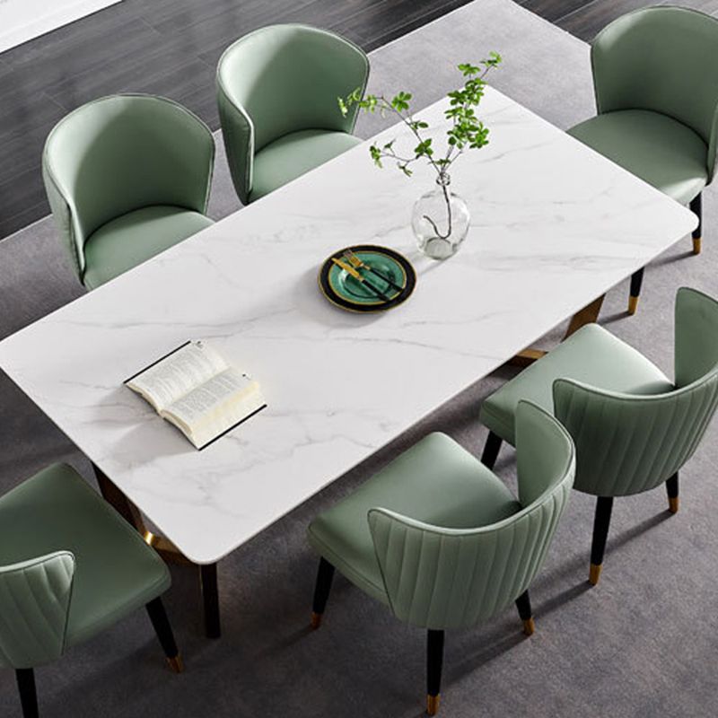 Sillas sin brazos de comedor de madera Glam, sillas de comedor de terciopelo para uso en restaurantes