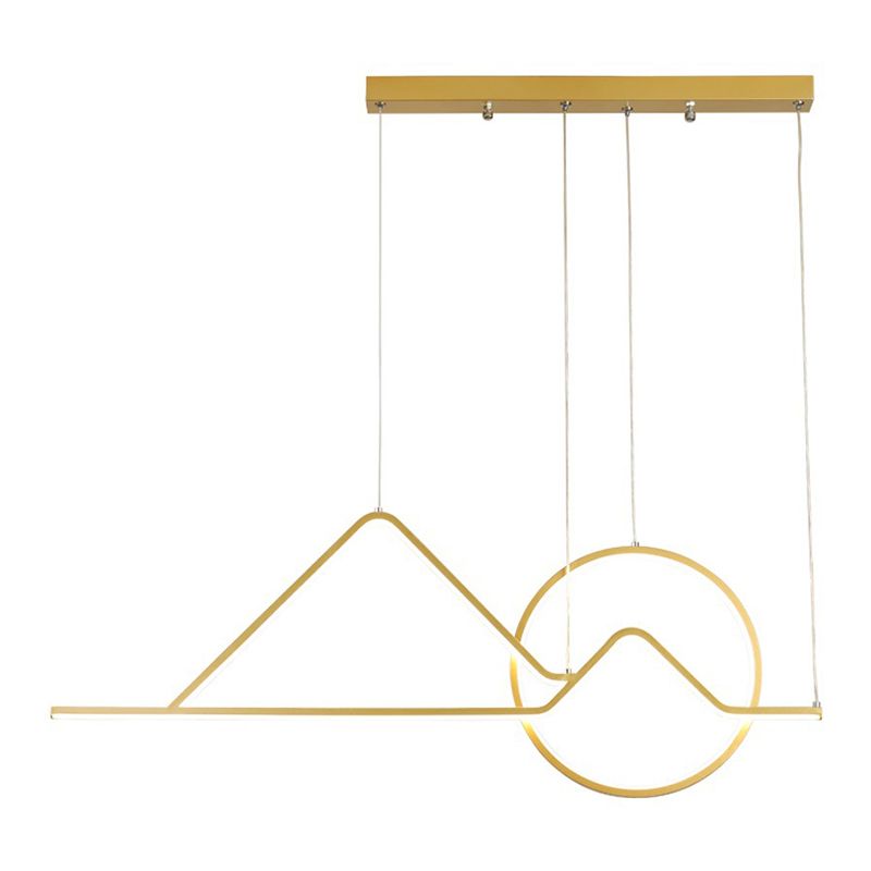 Modern Singularity LED Linear Pendant Light Aluminium Ceiling Light for Dining Room