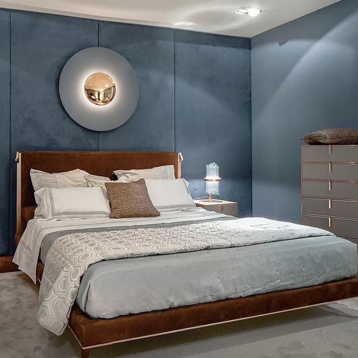 Circular 1-Light Wall Mounted Lighting Fixtures Modern Style Metal Sconce Lights