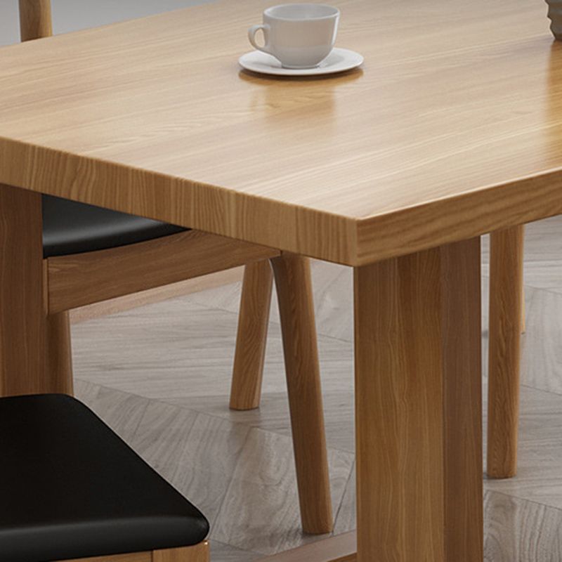 Modern 1/7 Pieces Dining Set Pine Wood Rectangle Dining Table for Dining Room