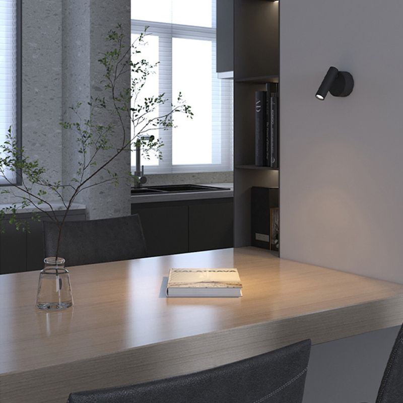 Armed Wall Sconce Light Modern Metal Wall Light with Acrylic Shade for Bedroom