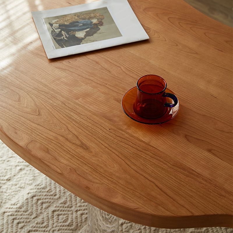 Nordic Style Cocktail Table Pine Material Wood ColorFree Shape Coffee Table