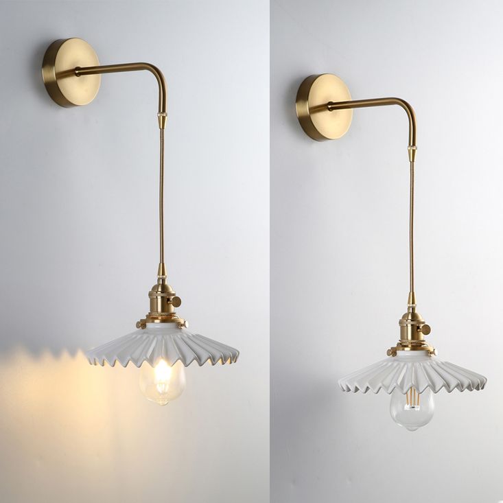 Cone Sconce Lighting Fixtures Industrial Wall Sconce Lighting Metal 1 Light Sconce Lamp