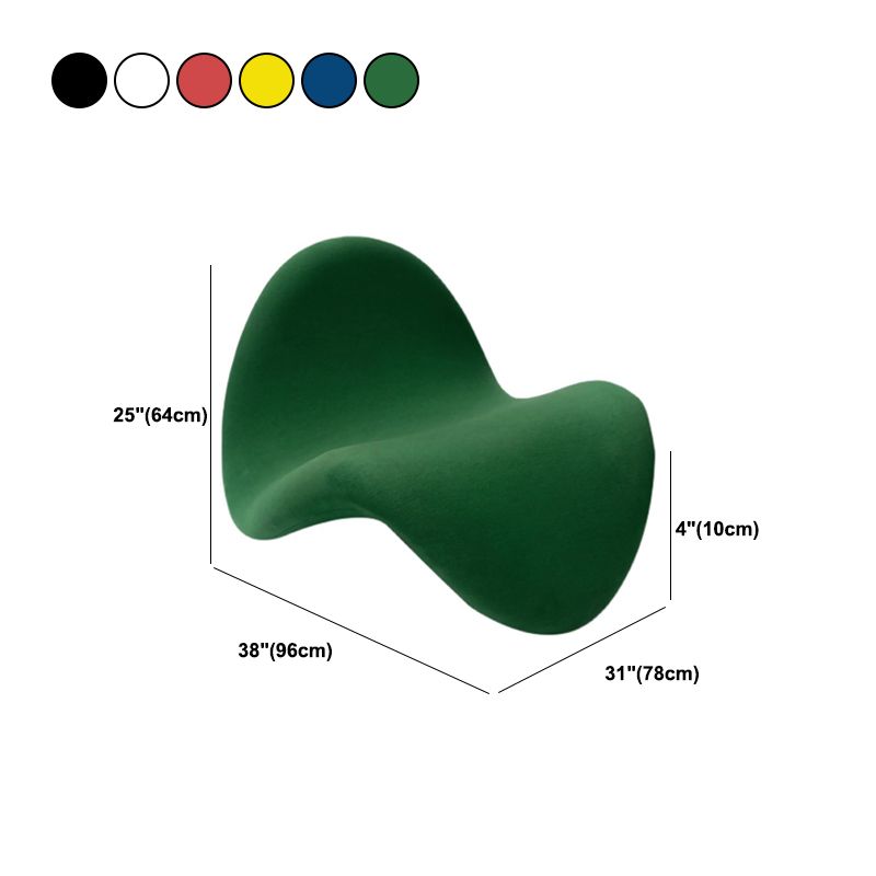 37.80" Wide Contemporary Style Single Sofa Chair Fixed Back Armless Chair