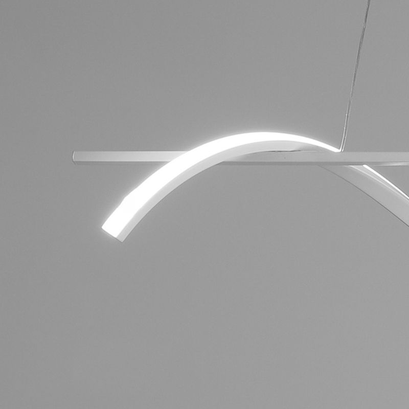 Modernism White/Black Kitchen Island Lighting Unique Ceiling Light for Bedroom