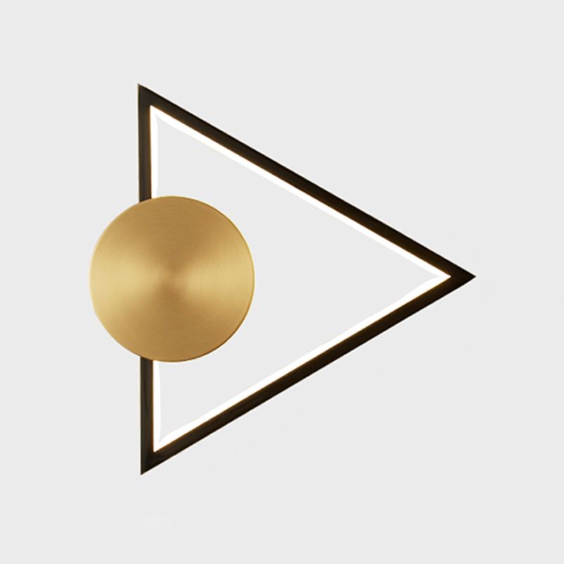 Geometrische Form Metallwandbeleuchtung moderne ein Lichtwandmontageleuchte