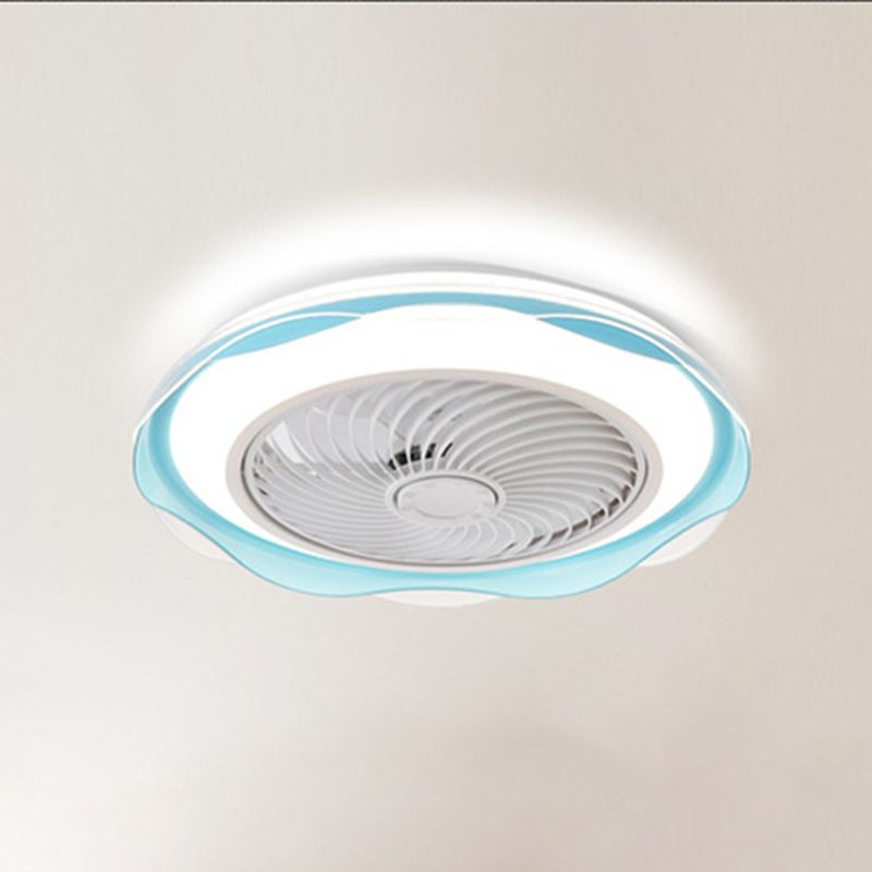 Lámpara de montaje de lavado de led redondo lámpara de ventilador de metal moderno accesorio de luz semi descarga