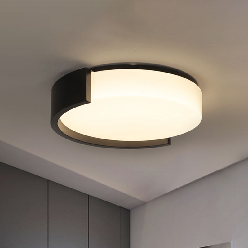 Nieuwe Moderne Cilinder LED Flush Mount 1-Licht Acryl Plafond Gemonteerd Licht voor woonkamer