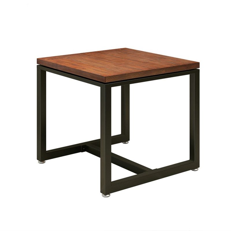 Industrial 1/2/3/5 Pieces Dining Set Square Solid Wood Dining Table Set