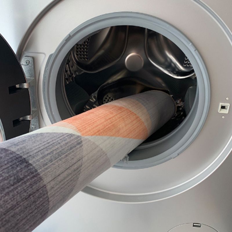 Individuality Graphic Pattern Area Rug Multicolored Modern Trendy Rug Polyester Anti-Slip Backing Carpet for Living Room