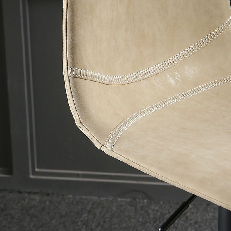 Modern Metal Dining Kitchen Room Armless Stool Low Back Bar Stool