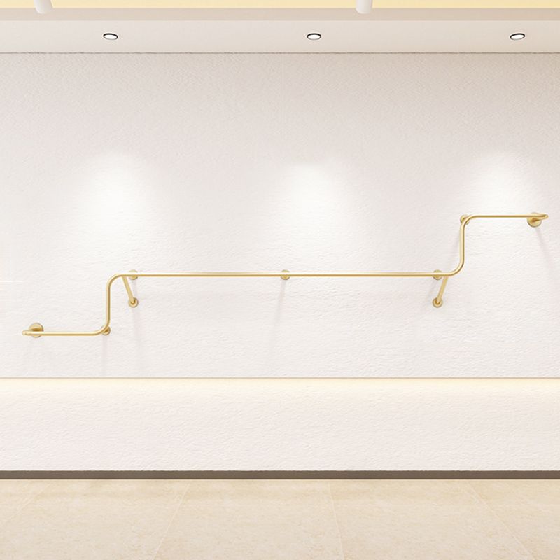 Gorgeous Style Coat Rack Metal Wall Mounted Bar Shape Coat Rack Living Room