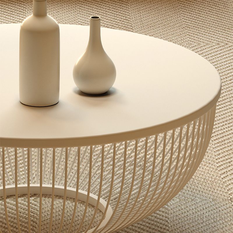 Simplicity Coffee Table White Coffee Cocktail Table with Storage