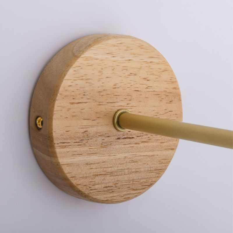Contemporary Wall Light Fixture Simple Wooden Wall Light Sconce for Bedroom