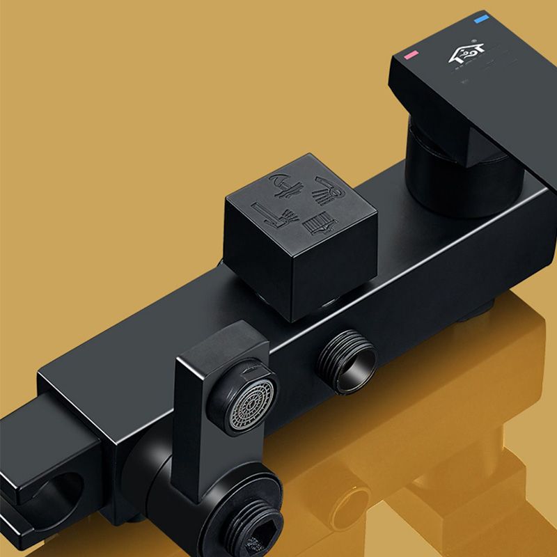 Shower System Wall Mount Adjustable Spray Pattern Shower Arm Shower Set with Shower Hose