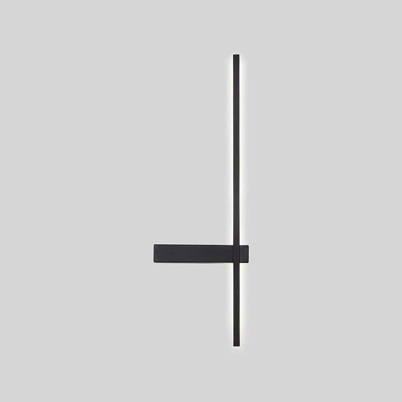 1-Light Linear Wall Light Modern Metal Wall Light Fixture for Bedroom