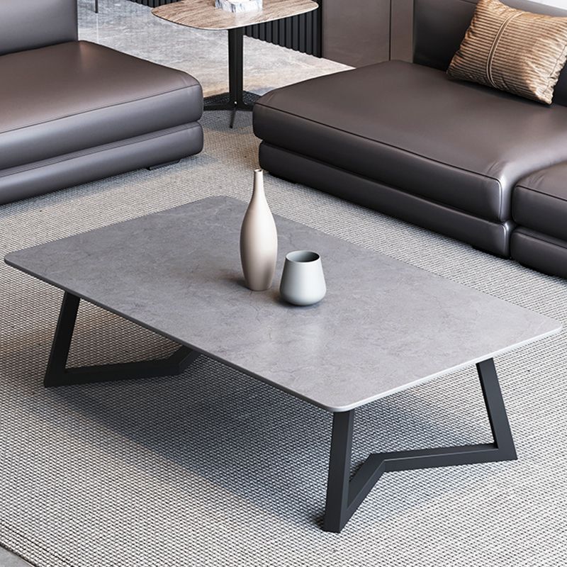 Slate Rectangular Coffee Table Ornate Coffee Table for Living Room