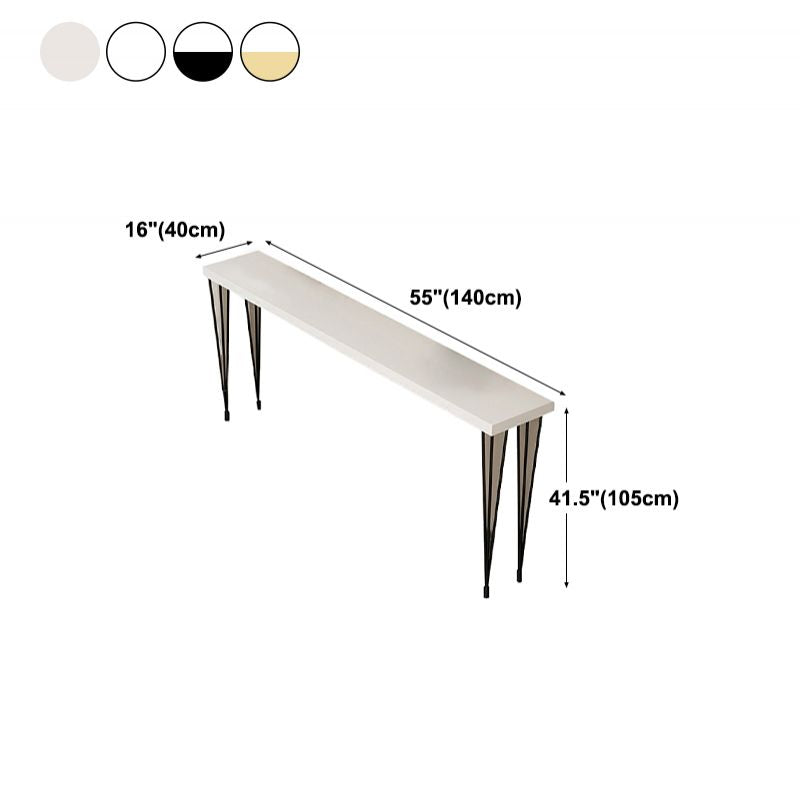 White Modern Style Bar Table in Wood and Iron Bar Table Indoor Bar Table