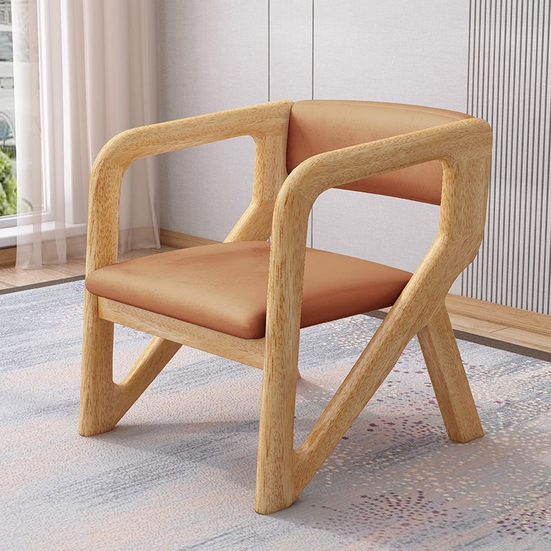 Open Back Arm Chairs Solid Wood Dining Chairs for Dining Room