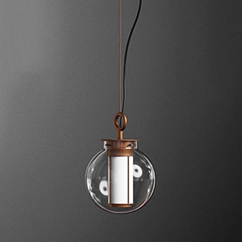 Geometric Hanging Lights Industrial Style Glass 1 Light Pendant Light Kit