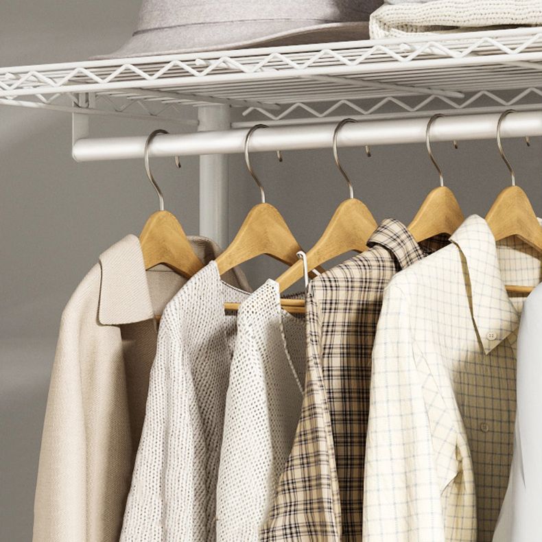 Contemporary Style Wardrobe Steel Wardrobe Closet with Shelves