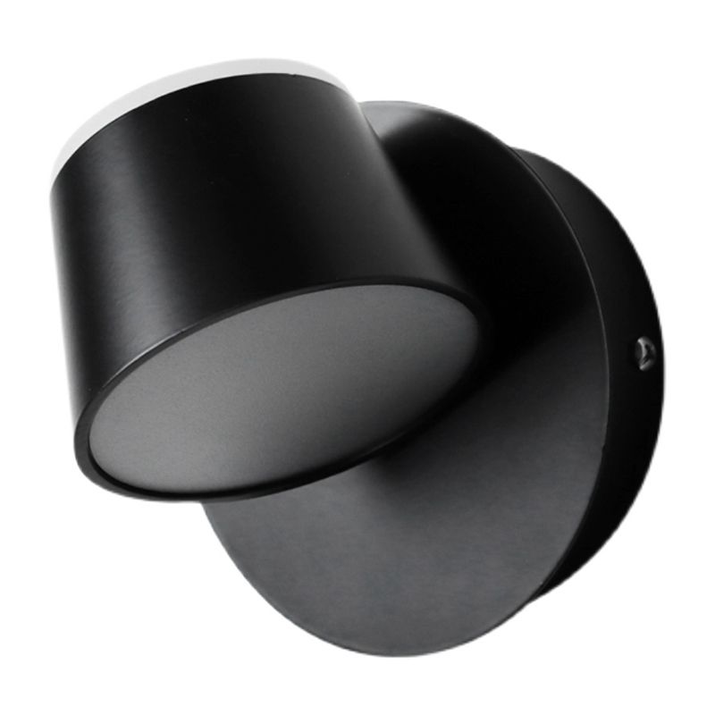 Modern Montaggio Montano Light con ombra acrilica Luce calda Luce in nero in nero/bianco