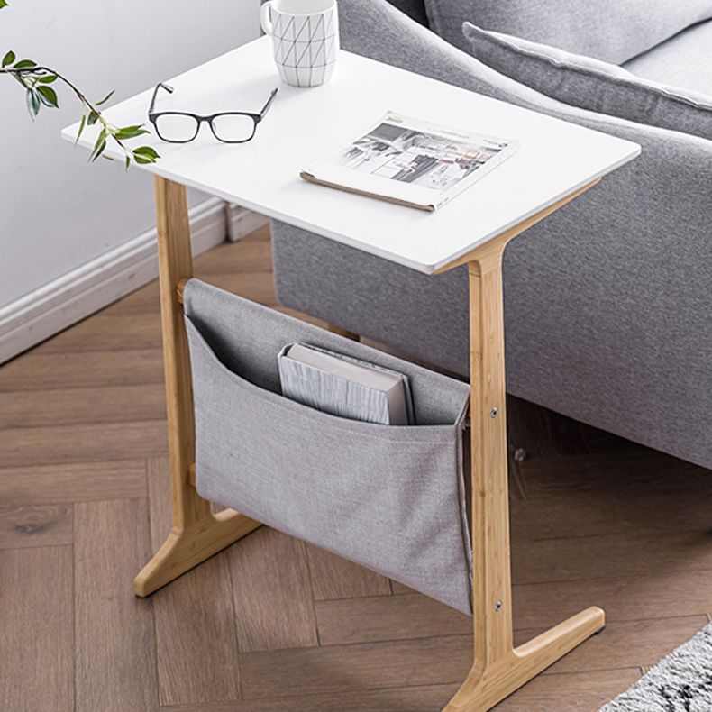 Modernistic Corner Table Rectangular Side Table for Living Room