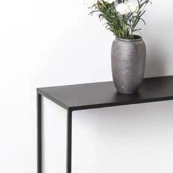 31.5" Tall Modern Console Table Iron Accent Table with 1 Shelf