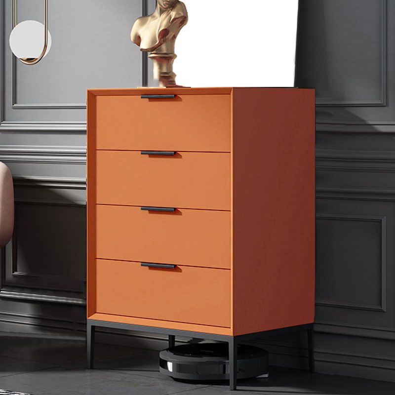 Contemporary Chest Vertical Bachelor's Chest with Metal Feet