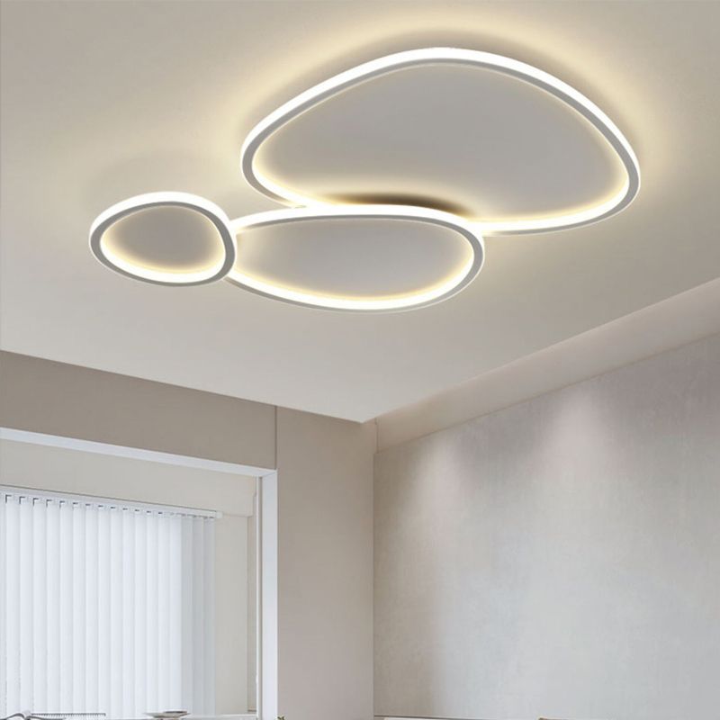 Modern Flush Mount Ceiling Fixture Metal Flush Ceiling Light for Living Room