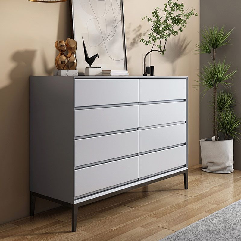 Contemporary Chest Bedroom Engineered Wood Storage Chest with Drawers