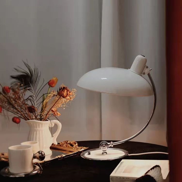 Dome Wire Adjustable Table Lamp Modern Metal Single Light Table Lamps for Bedroom