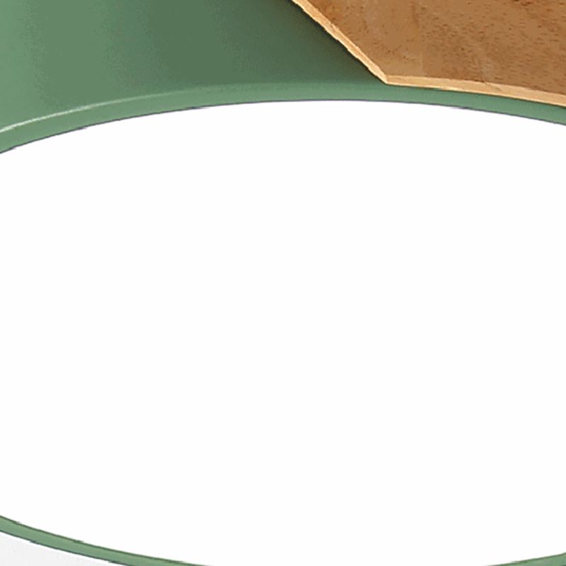 1-Light Round Flush Mount Light Modern Style Acrylic Flush Mount Lighting Fixtures