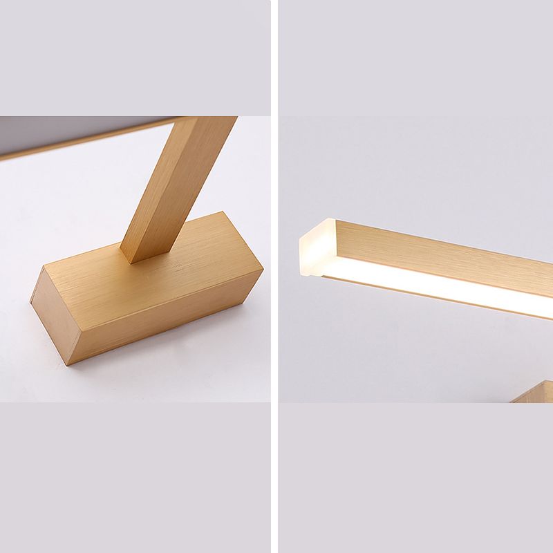 Luminaire mural allongé en acrylique Simplicité LED Ponderie d'éclairage pour salle de bain