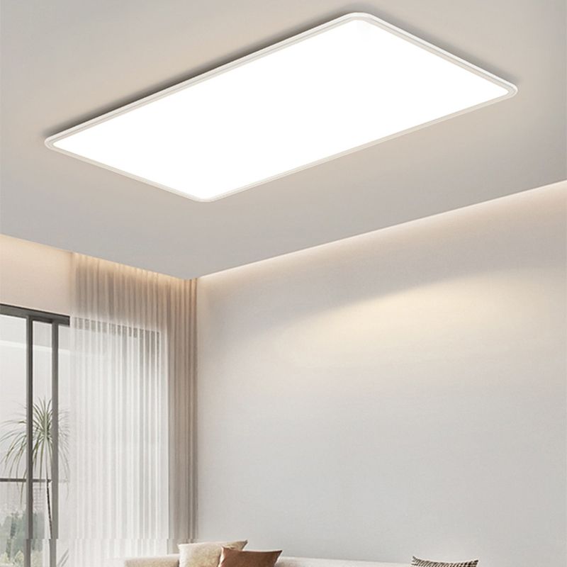 1 Light Geometric Flush Mount Simplicity Metal Flush Ceiling Light Fixture